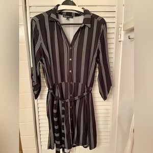 Derek Heart | Black Striped Dress Size Large